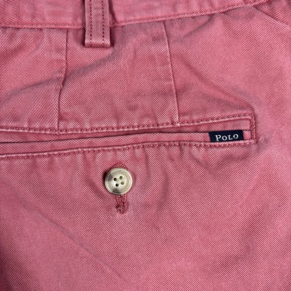 Polo Ralph Lauren Men's‎ Pink Chino Shorts Cotton Classic Fit Flat Front 42 9